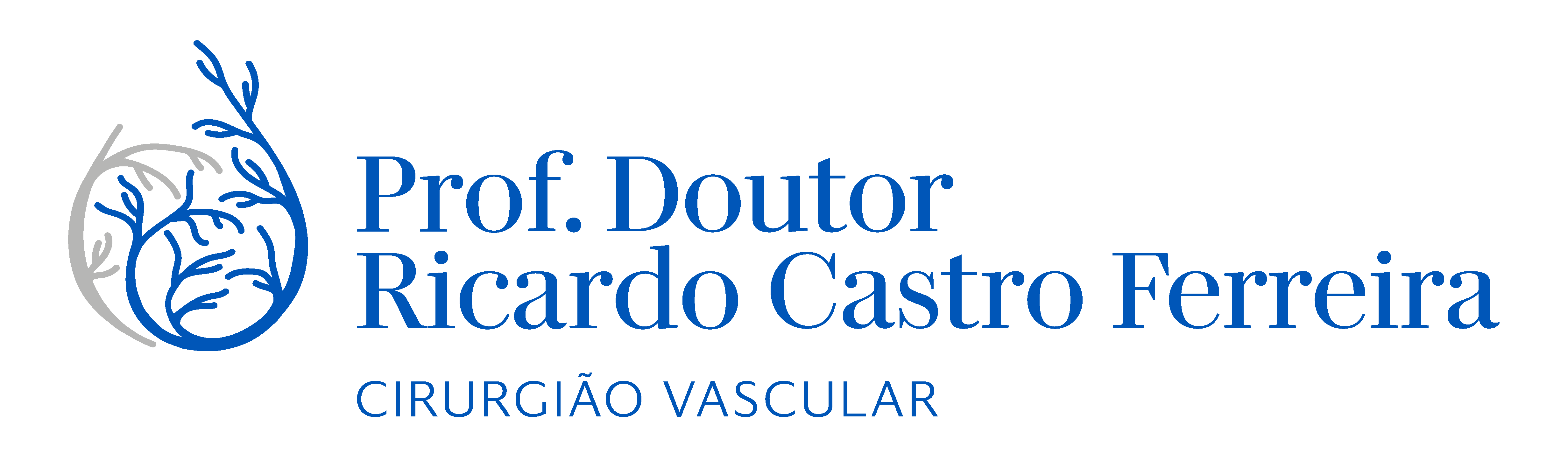 Logotipo a azul do Dr. Ricardo Castro Ferreira